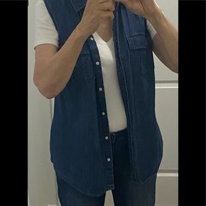 Merona denim vest